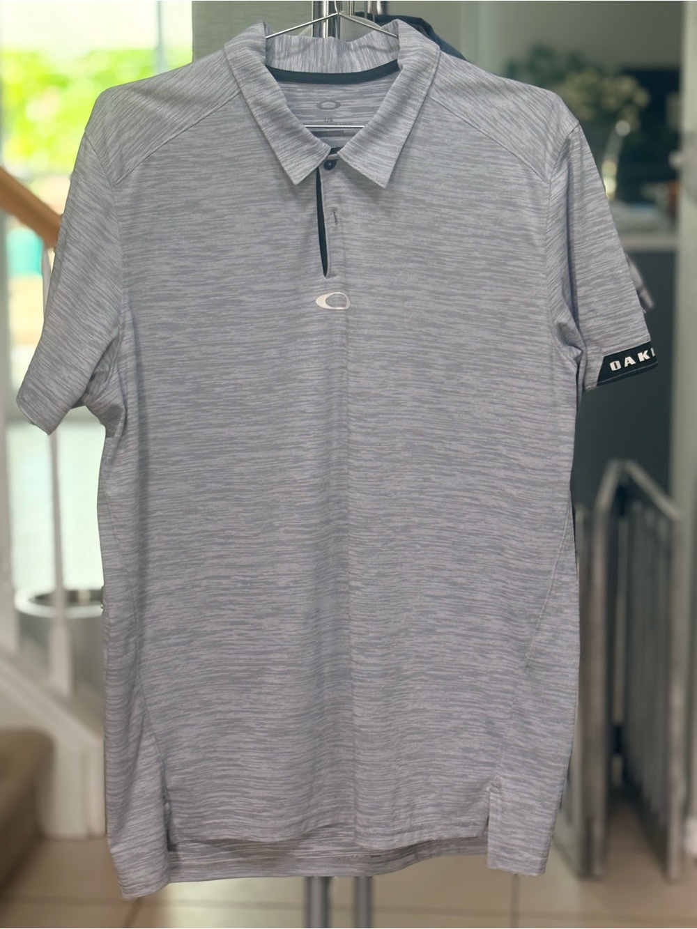 Oakley Gray Heathered Polo Shirt